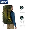 Osprey Atmos AG LT 50L Men's Backpacking Backpack, Black, S/M