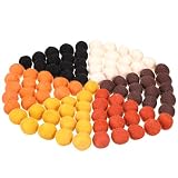 Tatuo 100 Pieces Wool Felt Balls 2 cm Pom Poms for Crafts Handmade Colorful Felt Balls Small Pompoms for DIY Holiday Daily Crafts Decorations(Earth Tone)