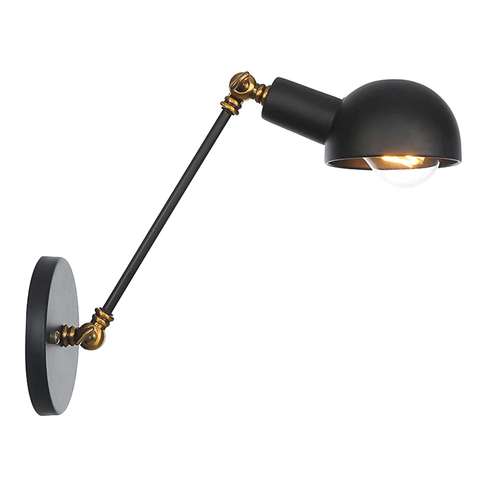 Accesorio de iluminación E27 retro y lámpara de pared con brazo oscilante para decoración rústica