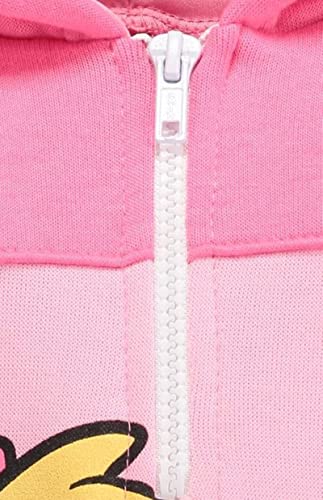 Moletom com capuz feminino Nickelodeon Patrulha Canina Skye meio zíper rosa, Skye, 6/6X