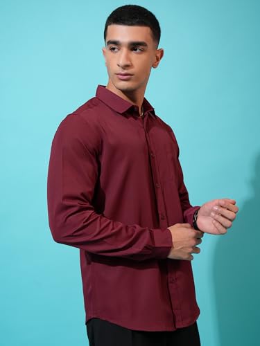 Image of Highlander Men's Solid Slim Fit Shirt