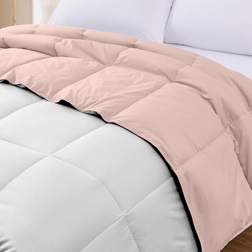 Image of Modern Threads Down Alternative Reversible Comforter Blush /White California King