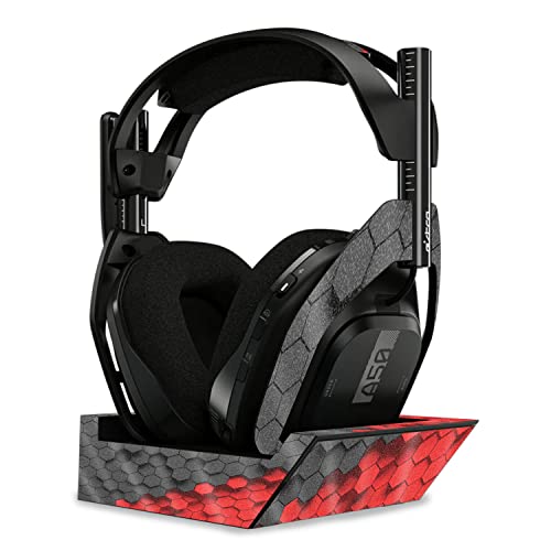 Image of MightySkins Glossy Glitter Skin Compatible with Astro A50 Wireless Headphones + Base Station (Gen 4) - Two-Tone Hex | Protective, Durable High-Gloss Glitter Finish | Easy to Apply | Made in The USA