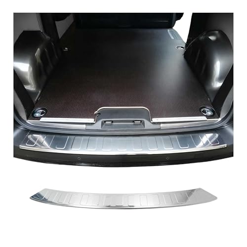 Protection Seuil de Pare-Chocs arrière - Compatible avec Citroen Jumpy 2016-2022 - Couverture de Seuil de Coffre - Bande Seuil de Chargement - Style élégant - en Acier INOX Chromé