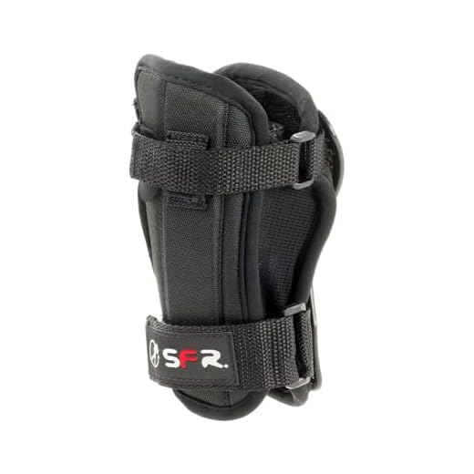 SFR dubbla skenor handledsskydd – svart