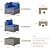 Tradare 7 Piece Patio Furniture Set, Outdoor Wicker Patio Sofa Set, PE Rattan Sectional Couch with Glass Table and Blue Cushions, All-Weather 7 Piece Outdoor Patio Furniture Sets, Grey