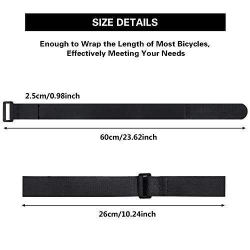 SANNIX 9ピース 再利用可能 自転車ホイールストラップ 調節
