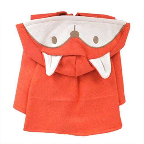 FHKGCD Ropa para Perros De Invierno Fox Ear Cartoon Dog Cape Animal Shape Perros Chaqueta De Abrigo Ropa para Mascotas Forr Coat, Rojo, XXL