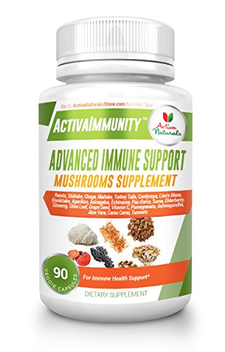 Immune System Supplement with Shiitake, Maitake, Turkey Tail, Agarikon, Lions Mane, Reishi, Chaga and Cordyceps Mushrooms for Daily Immunity Health Support, 90 Veggie Caps Immune System Supplement with Shiitake, Maitake, Turkey Tail, Agarikon, Lions Mane, Reishi, Chaga and Cordyceps Mushrooms for Daily Immunity Health Support, 90 Veggie Caps