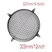 SYCZIOHU 2 Pcs 12 Inch Speaker Grill Plastic Round Subwoofer Grill with 4 Pcs Clamps Waffle Protector Guard Speaker Cover Decorative Car Audio Grille White