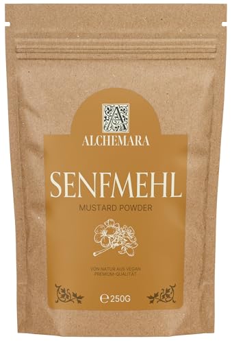 Moutarde en Poudre Alchemara (250g) – Poudre de Moutarde – Épices Délicatement Séchées Idéales pour la Cuisine – Épices Aromatiques
