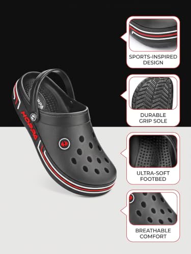 Image of Hoppa Trio Clogs for Men, Extra Soft EVA Moulded Slip-On Clogs | Lightweight, Cushioned, Water-Resistant & Non-Slip | Everyday Casual Footwear