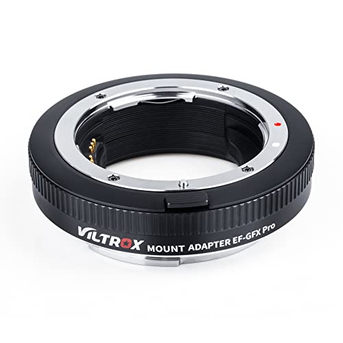 VILTROX EF-GFX Pro Auto Focus Lens Mount Adapter with Manual Aperture Ring for Canon EOS EF/EF-S Lens to Fujifilm Fuji G-Mount GFX Camera 100/100S/50S/50R