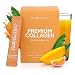 Produktbild natu.care - Natürlich Collagen Pulver 5000 mg - Kollagen Pulver Hydrolysat - Marine Collagen Powder mit Vitamin C - Peptide Typ 1 - Kolagenpulver Hochdosiert Haut Haare (30 Portionen, Mango-Maracuja)