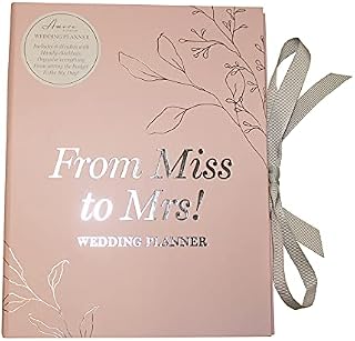 Wedding Planner Diary Organiser Book - Pink & Silver - from Miss to Mrs!