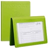 TIGARI Passport Holder Travel Bag, Passport and Vaccine Card Holder Combo, Slim Travel Accessories P