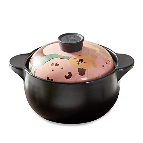 Olla de cerámica para cocinar Cazuela Cubierta de Hierro Fundido esmaltado Sartén de Hierro Fundido esmaltado (B)