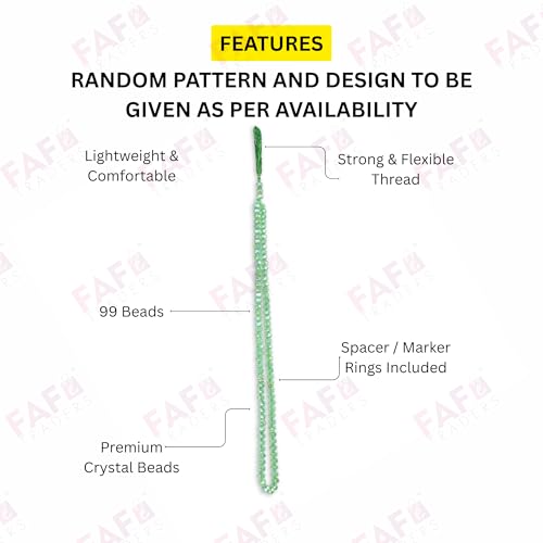 Image of Crystal Tasbeeh /Prayer Beads Manual Counter for Muslim