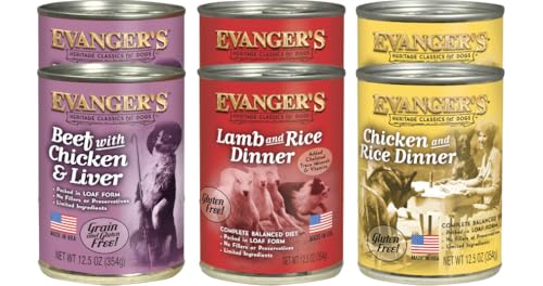 Evangers Heritage Classics for Dogs Variety Pack 6 Count 12.5 oz