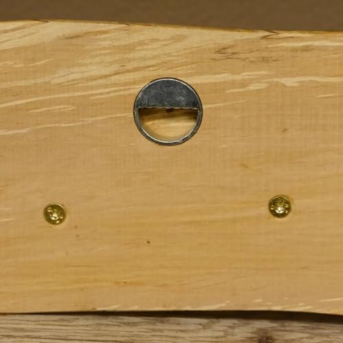 GTK - Geweihe & Trophäen KRUMHOLZ Geweih Garderobe mit 6 Haken aus Rothirschspitzen auf Holzbrett Rehgeweih Wandgarderobe Unikat 27.8.89