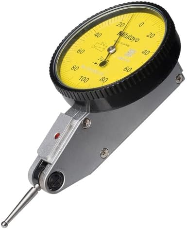 Mitutoyo 513-405-10E DIAL TI, BAS, STD 0.2 mm, 1 μm Accuracy, 0.002 mm, Yellow