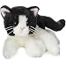 Bearington Domino Plush Stuffed Animal Black and White Tuxedo Cat, Kitten 15"