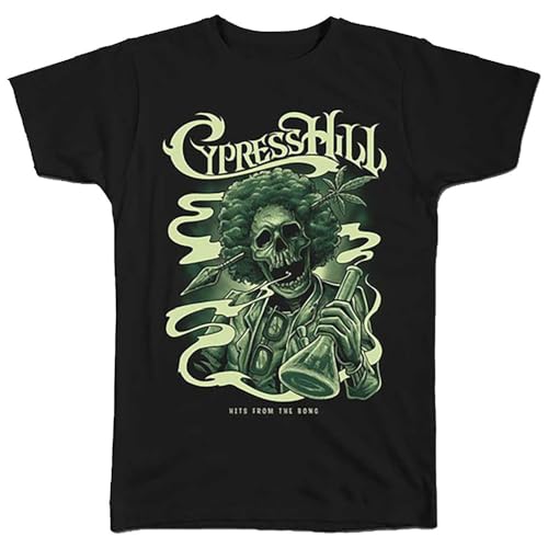 T-shirt Cypress Hill Skull Bong pour Homme Idéal pour Concerts et Streetwear