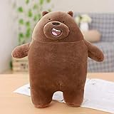 FEJK Kawaii We Bare Bears Peluche Osito de Dibujos Animados Osito de Peluche Grizzly Grey White Bear Panda Doll Niños Amor Regalo de cumpleaños 27Cm