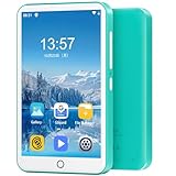 80GB MP3 Player with Bluetooth and WiFi, Mp3 & Mp4 Music Player with Spotify, Amazon Music, Deezer, Audible, 4.0" IPS Touch Screen Android Player with Speaker, FM Radio, Up to 512GB (Turquoise)
