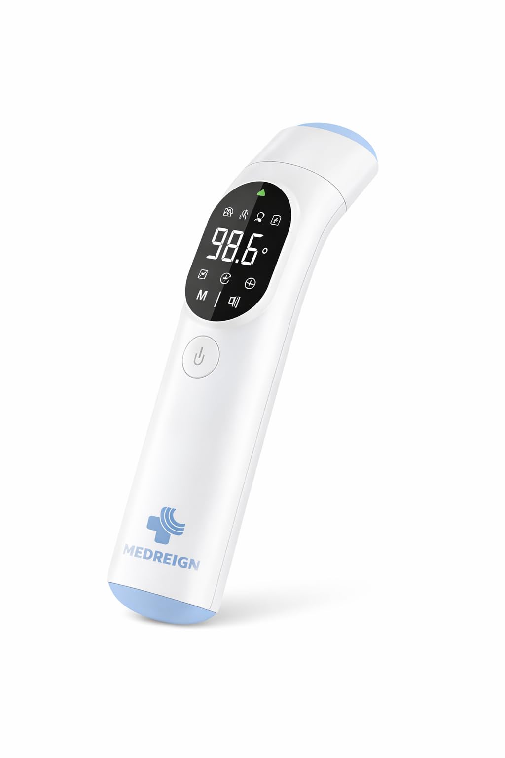 Digitales Infrarot-Thermometer mit Bluetooth, 4-Modi-Temperaturscanner für Stirn und Ohr, Farbanzeige, für 3 Monate und älter