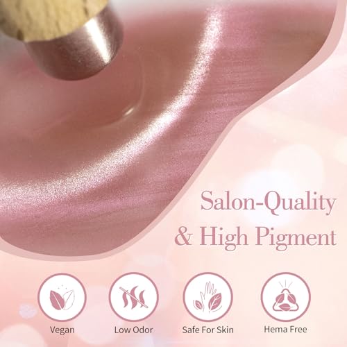 CANNI Esmaltes Semipermanentes de Uñas en Gel Ojo de Gato marron rose Cat Eye Gel Polish Pintauñas Semipermanentes Apto Para Principiantes Manicura 9ml - imagen 2