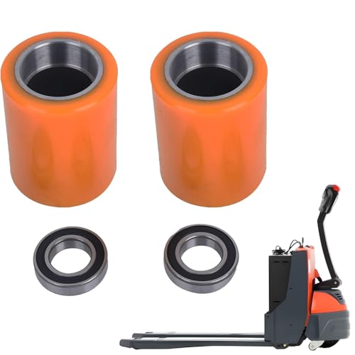 DongJinK 2 Pcs Load Wheel Kit Compatible with Toyota Model 8HBW23 Electric Pallet Jack Lift Truck