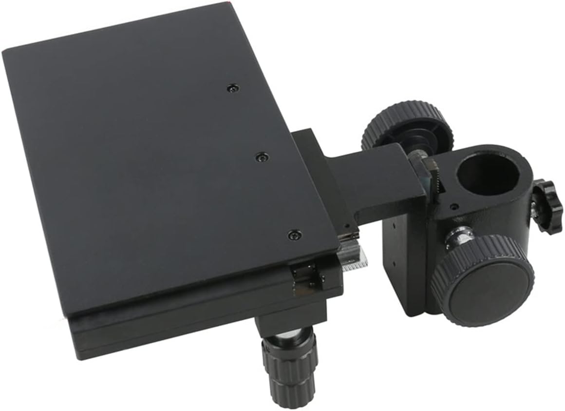 Lab Microscope Slides X Y Movable Stage 25mm/32mm Installation Diameter Adjustable Video Microscope Bracket Accessories Microscope Parts (Size : 25mm A Type)