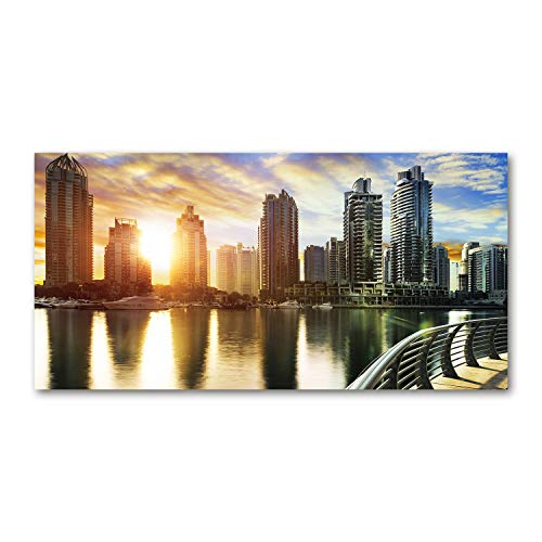 Tableau plexiglas horizontal de Dubai 120x60 cm pour mur design - 2