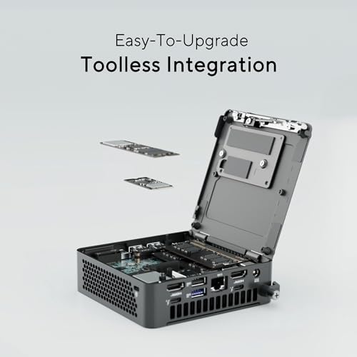 Image of ASUS NUC 15 Pro Slim Barebones Mini PC with Intel Series 2 Core Ultra 5 225H, up to 96GB DDR5 RAM, Dual Storage, Thunderbolt 4, Wi-Fi 7 & Bluetooth 5.4, Toolless Chassis Access, VESA Mount Included