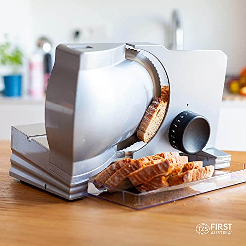 TZS First Austria Allesschneider, elektrischer Küchenhelfer, Zubereitung von Aufschnitt, praktische Schneidemaschine für… – Bild 3