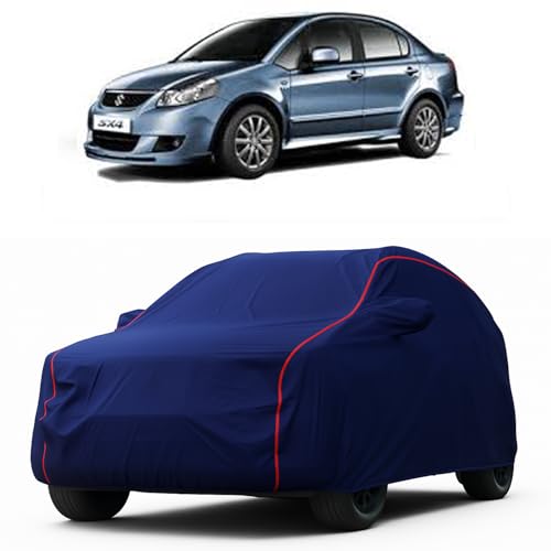 Image of Heavy-Duty Car Cover for Compatible with Maruti SX4 (2007 to 2025 All Models) Deluxe Car Protection Cover - Waterproof & UV-Resistant All-Season Exterior Protection