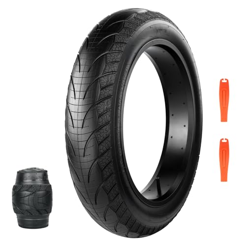 ZUKKA 1er-Pack Fahrradreifen 20 Zoll Fat Fahrrad Tire 20x 4.0 Zoll Mantel 76-406 für E-Bike Mountainbike Heavy Duty Hochleistungs-Verschleißfestes E-Bike Mountain Snow Bike Reifen