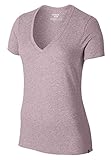 Hurley Solid Perfect V-Neck Women's T-Shirt - Plum Fog