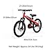 Segway Ninebot Kid’s Bike for Boys and Girls, 18 inch with Kickstand, Red