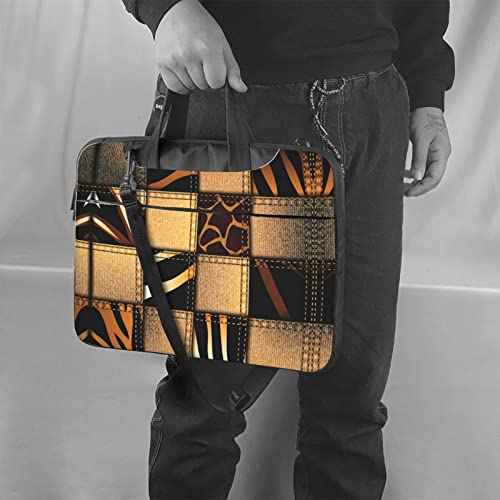 Tablette et PC portable à l'abri avec la housse patchwork denim légère 15.6" - 6