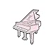 KAERMA Music Lover Smalto Pins 80'S Dischi in Vinile Phonograph Piano Nota Vecchia Scuola di Musica Player Canzone in Metallo Borsa Cappello Badge Spille Pins Accessori Decorativi (Color : 3)