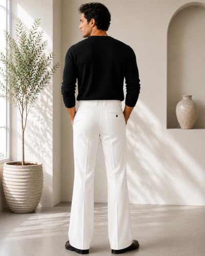 Image of Men Formal Pant Bellbottom | Premium Japanese Fabric, Bell Bottom Bootcut Fit, Smart Casual & Formal Wear