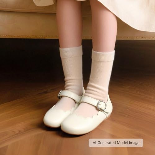 Image of Felix & Flora Toddler Flower Girl Dress Shoes - Baby Girl Ballet Mary Jane Flats for Party School Wedding