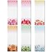 STOBOK - Taccuini magnetici autoadesivi, 6 motivi diversi, per frigorifero, messaggi della spesa, promemoria, calendario, blocco appunti, 6 pezzi