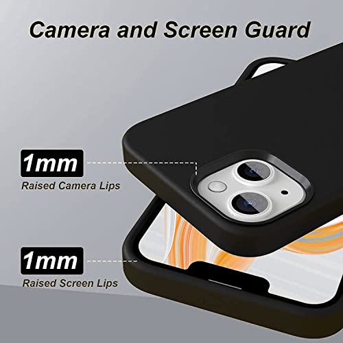 Image of LIRAMARK Liquid Silicone Soft Back Cover Case for Apple iPhone 13 Mini (5.4 Inch) (Black)