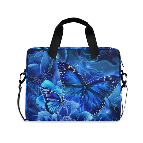 Funda para portátil ALAZA Blue Rose Butterfly 13-15.6 pulg miniatura 1