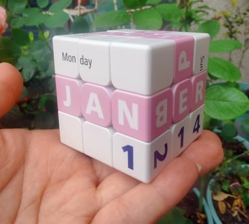 Cuberspeed Calendar Cube 3x3 Speed Cube Pink Puzzle Toys