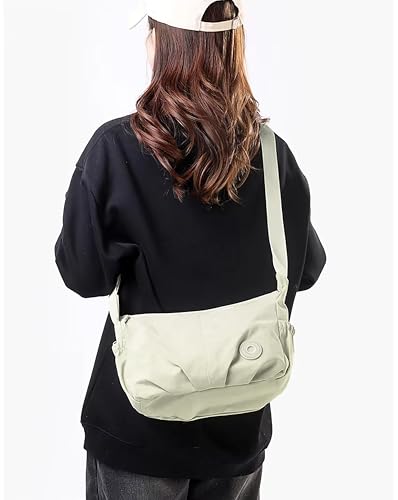 Image of WildHorn Nylon Sling Bag for Women | Lightweight Crossbody Shoulder Bag with Zipper Closure & Adjustable Strap | Casual Travel Handbag for Daily Use | Ethically Crafted