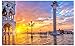 Beau Coucher De Soleil À Venise 200 Pièces Puzzle En Bois Sûr Et Non Toxique Stimuler La Créativité Grand Jeu De Puzzle Bricolage Cadeau Décorations Murales